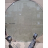 Image 4 : *Metal Scroll Design Base Table 22 W, 22 D Base, 36" Diameter Glass Top
