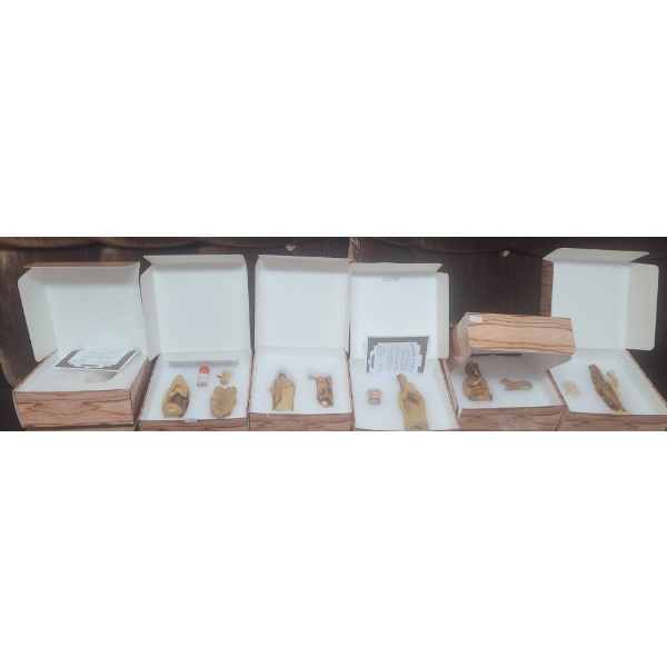 Olive Wood Nativity Scene Figurines- Tallest: Melchior 6 T