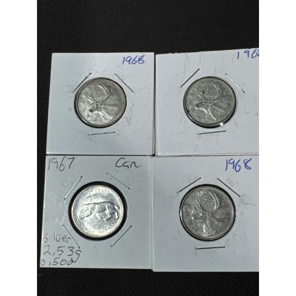 1960's Canadian Quarters