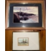 Image 1 : Andrew Reilman - Original Art Sketch w/ 2 Harbour Landscapes 14x11