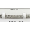 Image 2 : Victoria Townsend Diamond Silver-Plated Bracelet.