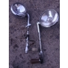 Image 2 : Vintage Automotive Parts Including Spotlights, Antennas, and Emblems