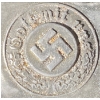 Image 2 : Third Reich Aluminum Got Mit Uns Police Badge 