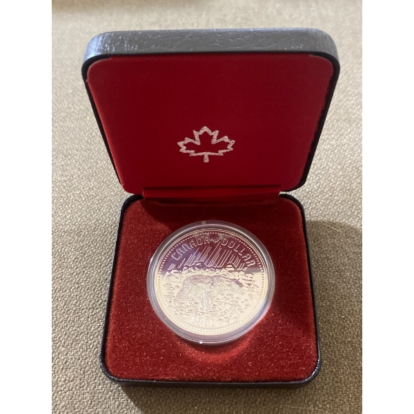 1980 Canada Silver Dollar Proof Coin in Original Presentation Case