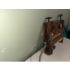 Image 3 : Antique Manual Clothes Wringer with Wood Frame and Rubber Rolls