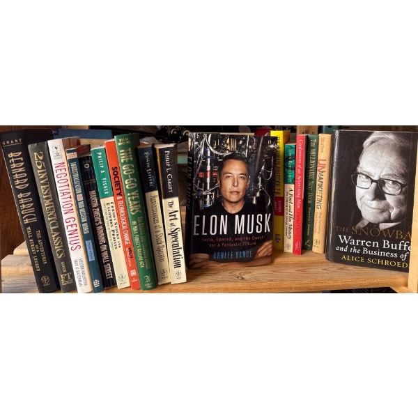 Book Collection - Assorted Interests Elon Musk The Art Of Separation & More