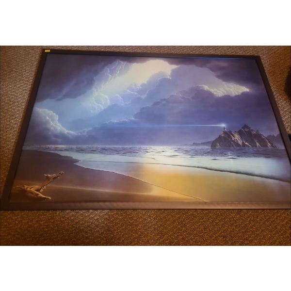 Sahm Print of Lighthouse (41"W, 28"T)