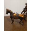 Image 6 : Bronze Tone & Marble Horse Statues