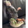 Image 2 : Capodimonte Porcelain Figurine By G. Calle, 10T, Finger Damaged But Included For Repair 