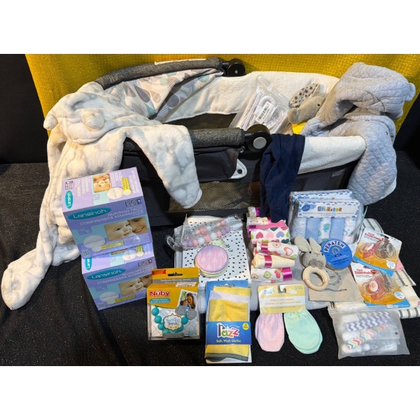 Baby Essentials with Portable Bassinet