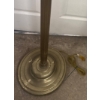 Image 3 : Tall Brass Floor Lamp with Large White Shade