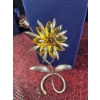 Image 3 : Swarovski Crystal Flower Figurines Trio with Original Boxes and Certificates