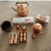 Image 2 : Copper Decor: Teapot 10 T, Pot 4.5" Top, 3.5 T, Recipe Box, Coffee Tin, Napkin Rings and More!
