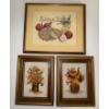 Image 5 : Household Kitchen Bundle- Petite Point Framed , Napkin Holders, Oven Mitts