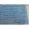 Image 4 : Vintage Stock Certificates For "The Bohemian Coal Mining Company Limited," dated November 1858.