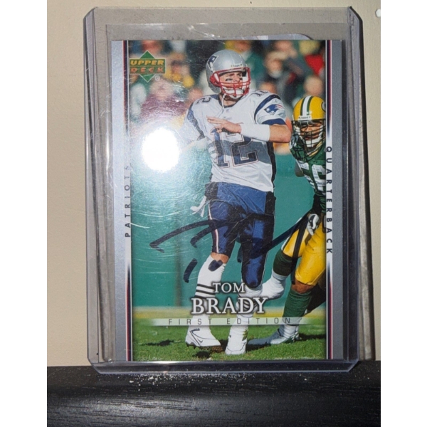 Tom Brady/ Patriots Authenticated Signed Card 