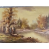 Image 2 : Mystical Orginal Painting on Canvas ( 36"W x 24"H) Signed "Johnston"