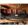 Image 6 : several working electric motors, pulleys pins, come along electric cable and vintage tool boxes 