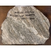 Image 3 : Handpainted Slate Art w/ Mahogany Rotating Square Clock 6T