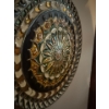 Image 5 : Set of 3 Decorative Plates, One Brass, One has Small Chip, Largest is 10.5W 