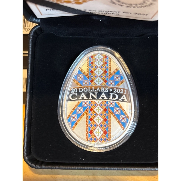 2021 $20 Pysanka - Pure Silver Coin