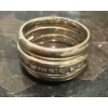 Image 8 : Boujee Thick White Gold Natural Diamond Ring Stamped  Corona 10K/14K, Total 0.5 Carat, Weighs 8.95g