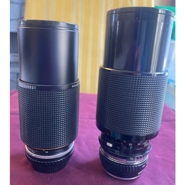 NIKON Series E Zoom 70-210mm 1:4 2049501 & VIVITAR Series I 70-210mm Macro Focus Auto Zoom 22058301
