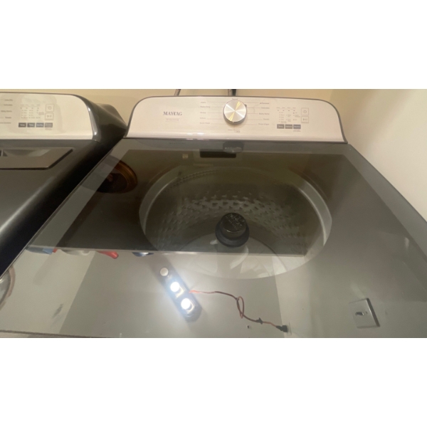  Like New Maytag Pet Pro Top Loading Wash Machine Clean Clothes Washer modNo: YMED6500MBKO
