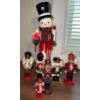 Image 1 : Collection Of Miniature Decorative Holiday Nutcrackers & 1 Large Snowman Cracker 14T
