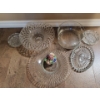 Image 2 : Crystal Serving Dishes - Large Decorative Bowls Olive Plate Ceramic Botanicals & More
