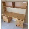 Image 1 : MDF Desk with Shelving 55 w, 56 h, 19 d