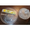 Image 2 : Cake Plate 12" Diameter, 5.5 T and Covered Candy Dish 9.5" Diameter, 11 T 