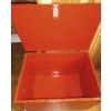 Image 2 : Large Red Storage Box on Castors  Wooden Box on Wheels