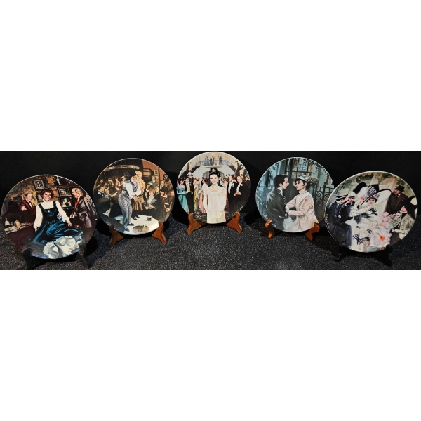 My Fair Lady Collectors Plate Set Depicting Iconic Scenes