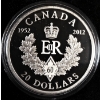 Image 1 : 2012 $20 Queen's Diamond Jubilee Royal Cypher - 99.9% Fine Silver Coin - #2