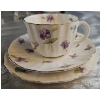 Image 8 : Hammersley Tea Cups And Saucers In The "Victorian Violets", Crystal Decanter 9''INCHES H , And More