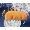 Image 2 : Tin Soup Can Miniature Furniture Patio Set w/Doily & Wall Art (3) 