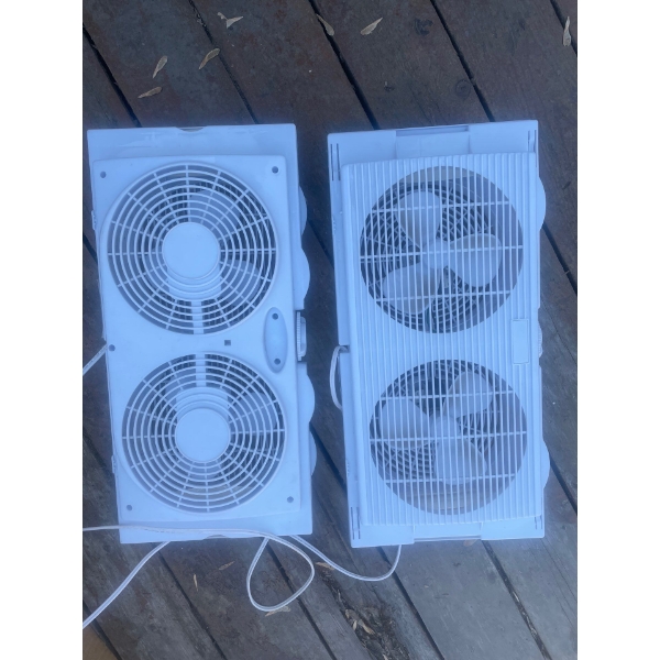 Dual Motor Expanding Window Fans (2)