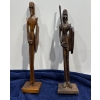 Image 1 : Carved Wooden Soldiers; 16.5H, 15.5H