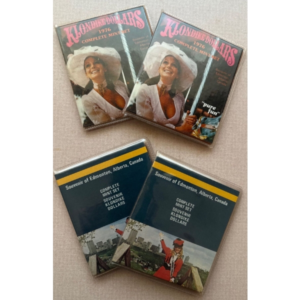 Klondike Dollars 1976 Mint Set(2) w/ Souvenir Mint Set(2)