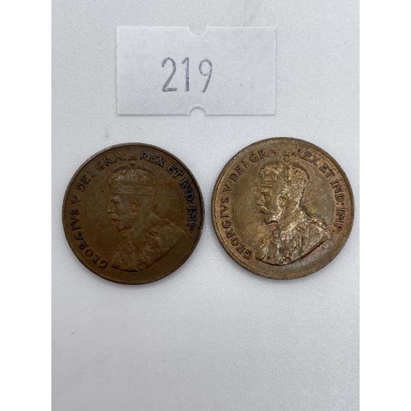 1922/1927 Canadian One Cents 