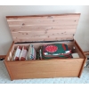 Image 1 : Gorgeous Wooden Chest Including Lovely Linen Contents - 40W, 19W, 16T 