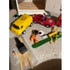 Image 2 : Vintage RadioShack semi made in Hong Kong in good condition along with a little yellow van toy, fire