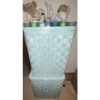 Image 2 : Pastel Blue Wicker Laundry Hampers & More