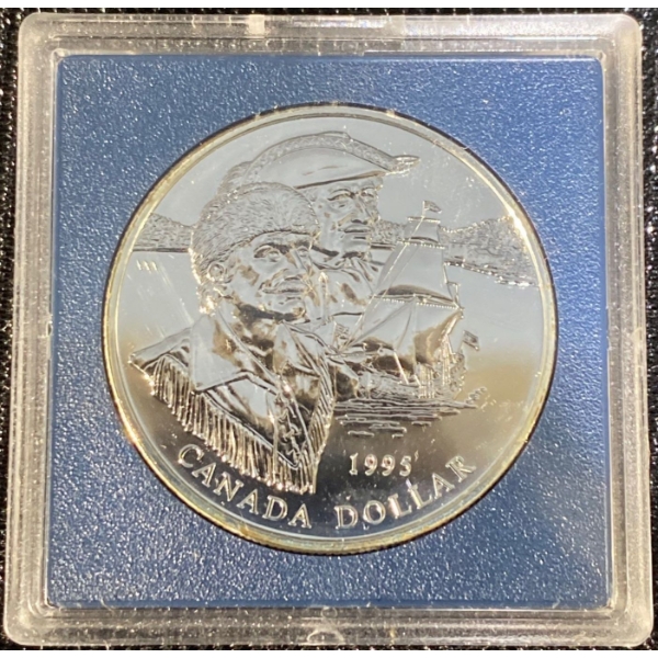 1995 Hudson's Bay Canadian Proof Silver Dollar 