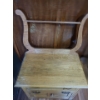 Image 2 : Vintage: 2 Drawer Eastlake Wash Table  30 w 18 1/2 d 49 h.  Wood Magazine Table 23 w 13 d 22 h