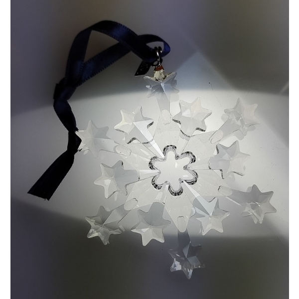 Swarovski Crystal Christmas Ornament 2004 Snowflake 3.5T