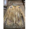Image 1 :  Vintage Hand Made 3/4 length Deer skin Jacket
With Lovely bead work on the front .