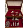 Image 2 : Silver Plated Flatware Collection In Oak Chest - Rogers & Oneida