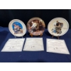 Image 1 : Set of Three Collectors Plates with original boxes and COA